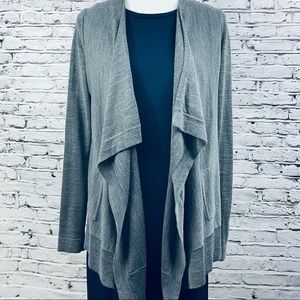 LOFT Cascading Open-Front Cardigan